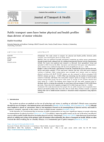 Public transport users have better physical and health profiles than drivers of motor vehicles