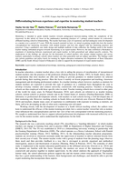 Differentiating between experience and expertise in mentoring student teachers