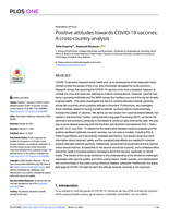 Positive attitudes towards COVID-19 vaccines: A cross-country analysis