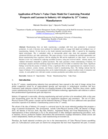 Application of Porter’s Value Chain Model for Construing Potential Prospects and Lacunas in Industry 4.0 Adoption by 21st Century Manufacturers
