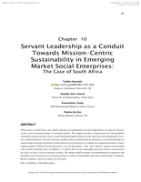 Servant Leadership as a Conduit Towards Mission-Centric Sustainability in Emerging Market Social Enterprises: The Case of South Africa