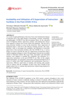 Availability and Utilisation of E-Supervision of Instruction Facilities in the Post-COVID-19 Era