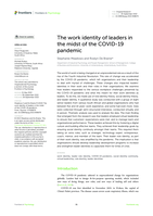 The work identity of leaders in the midst of the COVID-19 pandemic