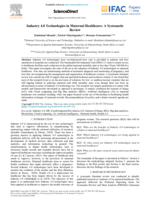 Industry 4.0 Technologies in Maternal Healthcare: A Systematic Review