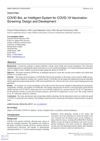 COVID-Bot, an Intelligent System for COVID-19 Vaccination Screening: Design and Development
