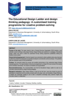 The Educational Design Ladder and design thinking pedagogy: A customised training programme for creative problem-solving
