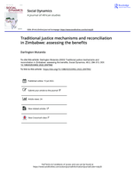 Traditional justice mechanisms and reconciliation in Zimbabwe: assessing the benefits