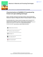 Characterizations of AA5083-H116 produced by friction stir spot welding technique