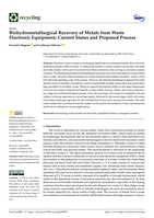 Biohydrometallurgical Recovery of Metals fromWaste Electronic Equipment: Current Status and Proposed Process