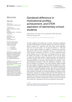 Gendered difference in motivational profiles, achievement, and STEM aspiration of elementary school students