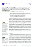 Daily Living Subjective Cognitive Decline Indicators in Older Adults with Depressive Symptoms: A Scoping Review and Categorization Using Classification of Functioning, Disability, and Health (ICF)