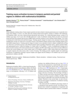 Training causes activation increase in temporo-parietal and parietal regions in children with mathematical disabilities