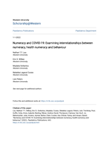 Numeracy and COVID-19: examining interrelationships between numeracy, health numeracy and behaviour