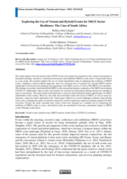 Exploring the Use of Virtual and Hybrid Events for MICE Sector Resilience: The Case of South Africa