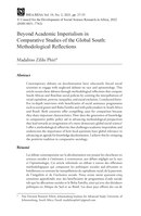 Beyond Academic Imperialism in Comparative Studies of the Global South: Methodological Reflections