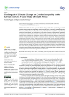 The Impact of Climate Change on Gender Inequality in the Labour Market: A Case Study of South Africa