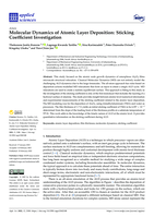 Molecular Dynamics of Atomic Layer Deposition: Sticking Coefficient Investigation