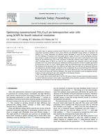 Optimizing nanostructured TiO2/Cu2O pn heterojunction solar cells using SCAPS for fourth industrial revolution