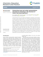 Intersecting visual and verbal representations and levels of reasoning in the structure of matter learning progression
