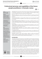 Professional personas and capabilities of the future people practitioner: A thematic review