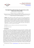The Implications of the Incursion of Cryptocurrency on the Effectiveness of Fiscal Policy