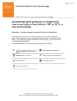 Sociodemographic predictors of endometrial cancer mortality in South Africa (1997 to 2015): a case-control study