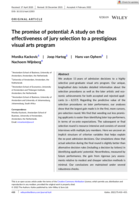 The promise of potential: A study on the effectiveness of jury selection to a prestigious visual arts program