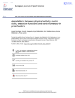 Associations between physical activity, motor skills, executive functions and early numeracy in preschoolers