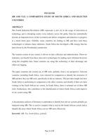  4IR AND TAX: A COMPARITIVE STUDY OF SOUTH AFRICA AND SELECTED COUNTRIES