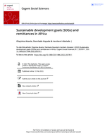 Sustainable development goals (SDGs) and remittances in Africa