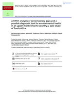 A SWOT analysis of contemporary gaps and a possible diagnostic tool for environmental health in an upper-middle income country: a case study of South Africa