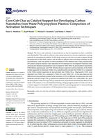 Corn Cob Char as Catalyst Support for Developing Carbon Nanotubes from Waste Polypropylene Plastics: Comparison of Activation Techniques
