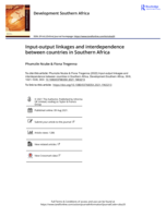 Input-output linkages and interdependence between countries in Southern Africa