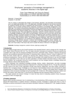 Employees' perception of knowledge management in academic libraries in the digital age