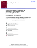 Influences of various pricing points: an experimental study of plastic bags in Johannesburg, South Africa