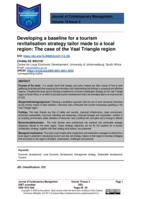 Developing a baseline for a tourism revitalisation strategy tailor made to a local region: The case of the Vaal Triangle region