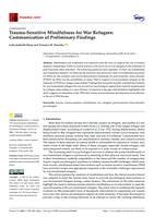 Trauma-Sensitive Mindfulness for War Refugees: Communication of Preliminary Findings