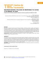 Macroeconomic policies in response to COVID-19 pandemic in Brazil
