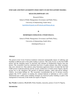 END SARS AND POST LOCKDOWN INSECURITY IN SOUTH EASTERN NIGERIA KELECHI JOHNMARY ANI