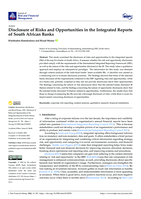 Disclosure of Risks and Opportunities in the Integrated Reports of South African Banks