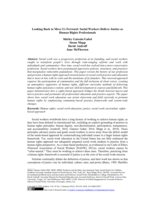 Looking Back to Move Us Forward: Social Workers Deliver Justice as Human Rights Professionals
