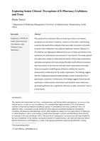 Exploring Senior Citizens' Perceptions of E-Pharmacy Usefulness and Trust