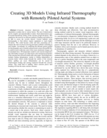 Creating 3D Models Using Infrared Thermography with Remotely Piloted Aerial Systems