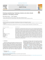 Greening manufacturing: Technology intensity and carbon dioxide emissions in developing countries
