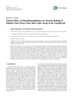 Clinical effect of photobiomodulation on wound healing of diabetic foot ulcers: Does skin colour need to be considered?
