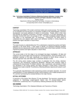 Technology assimilation proficiency-reflecting graduate attributes: A review of the literature on mining engineering practice and higher education in South Africa