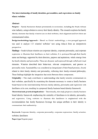 The interrelationship of family identities, personalities, and expressions on family winery websites
