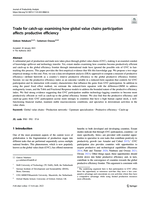 Trade for catch-up: examining how global value chains participation affects productive efficiency