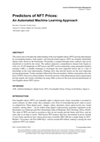Predictors of NFT prices: An automated machine learning approach