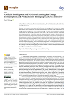 Artificial Intelligence and Machine Learning for Energy Consumption and Production in Emerging Markets: A Review